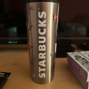 Metal Starbucks tumbler